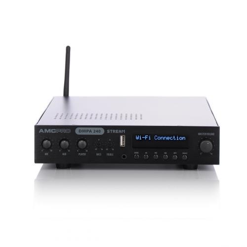 Multimediální zesilovač/přehrávač 240W s úpravvou AMC DMPA 240 STREAM