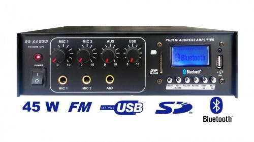 Rozhlasová ústředna PA450BE/MP3/FM/BT/IR